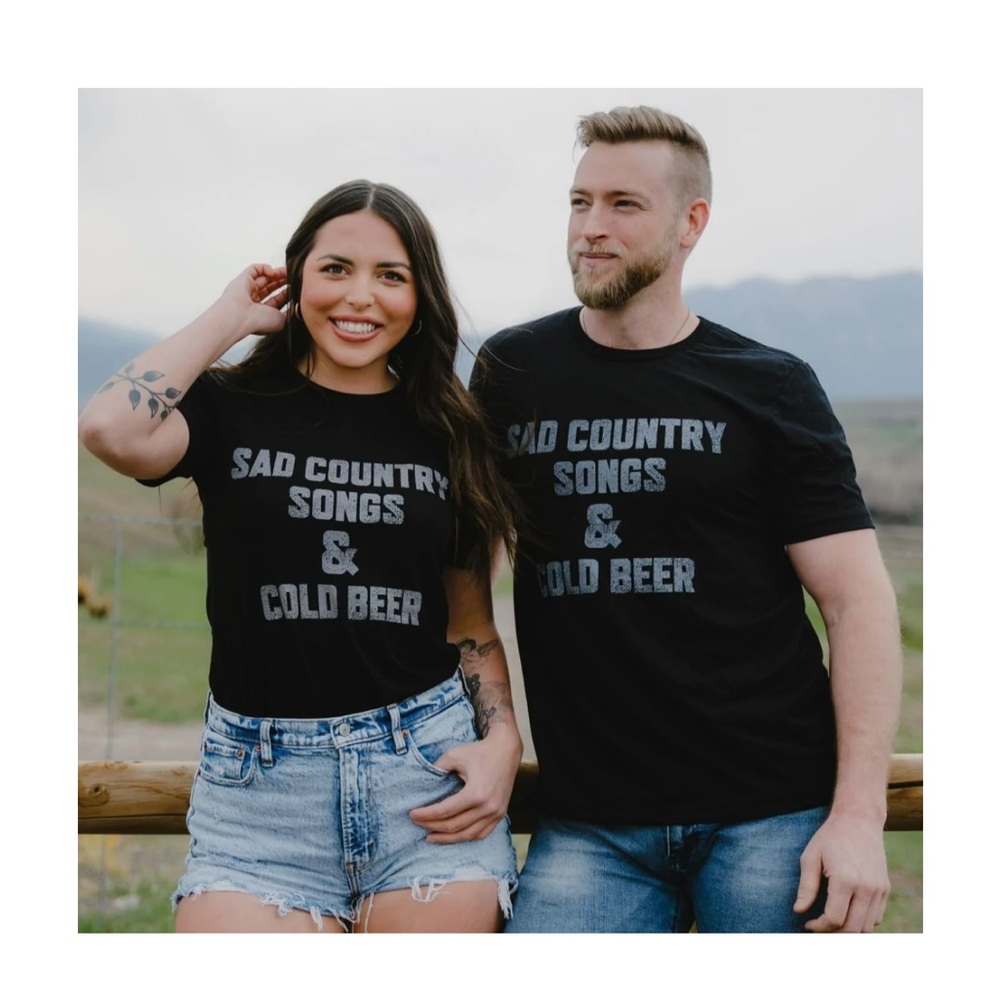 Sad Country Songs & Cold Beer T shirt